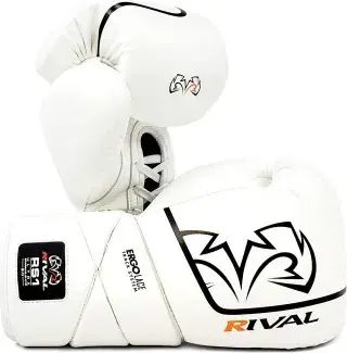 Guantes de sparring Rival RS1 ultra 2.0 dorado de cuerdas - Blanco