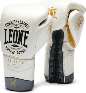 Guantes de boxeo Leone 1947 "authentic 2" blanco marfil GN116L
