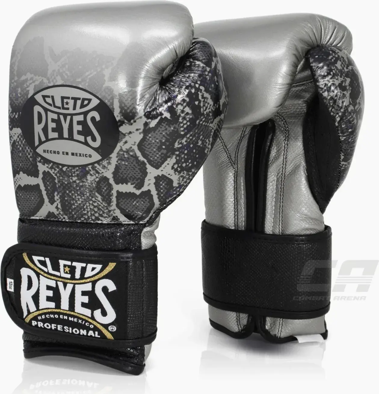 Guantes de boxeo Cleto Reyes professional CB2 steel snake con cordones SERPIENTE