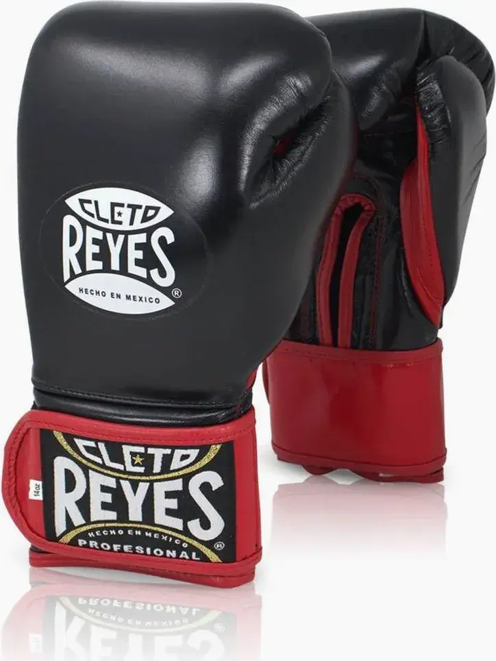 Guantes de boxeo Cleto Reyes extra acolchado CE8 negro rojo