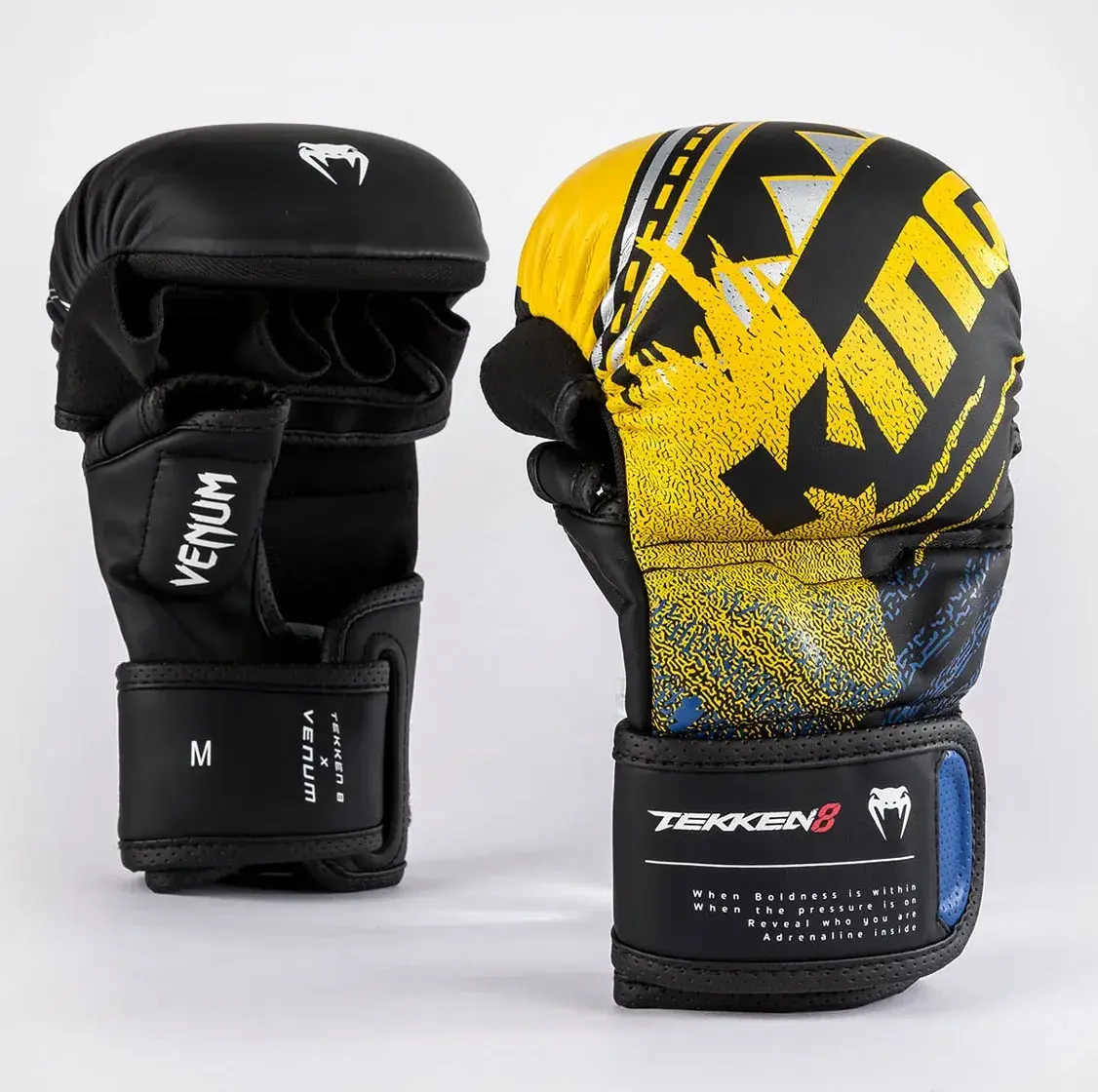 Guantes MMA tekken 8 king negro-amarillo NEGRO-AMARILLO-111