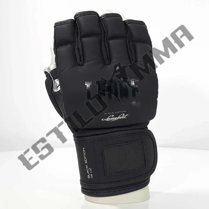 Guantillas mma Leone 1947 black edition 4oz
