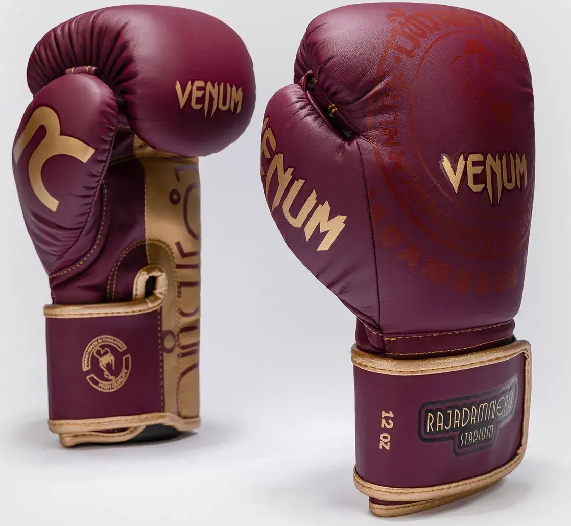 Guantes de boxeo Venum x rajadamnern rojo BURGUNDY-050