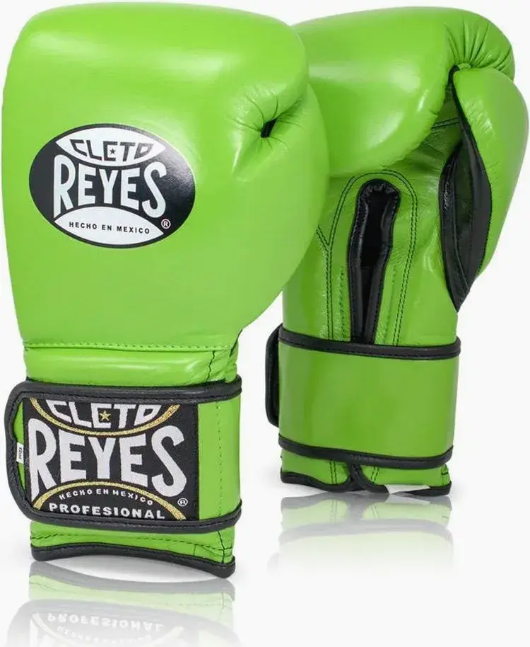 Guantes de boxeo Cleto Reyes sparring CE6 verde lima